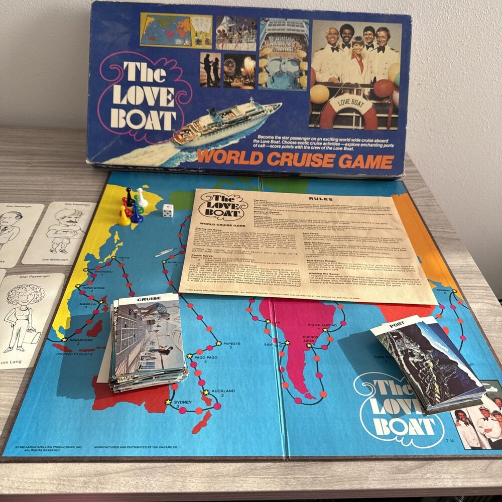 The Love Boat World Cruise Collectors Board Game‎ Complete